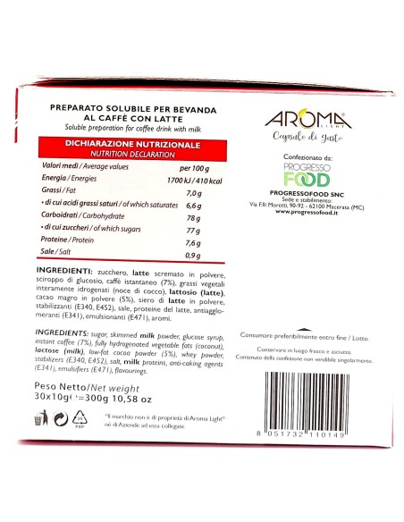 aroma light 30 capsule di gusto - cappuccino - compatibili nespresso: tuttocasashop.it: altro - bazar