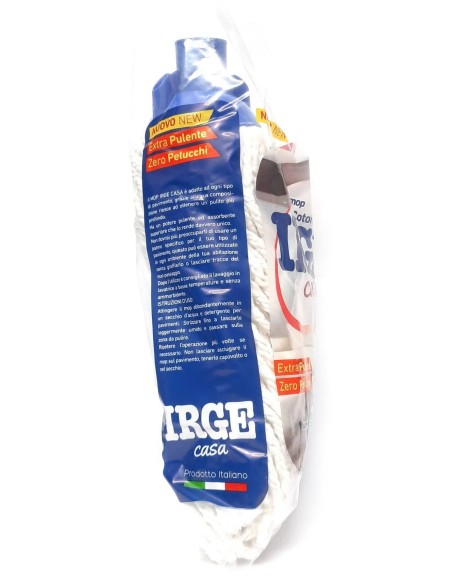 irge mop lavapavimenti in cotone - 280 grammi - attacco universale a vite: tuttocasashop.it: pulizia e cura della casa