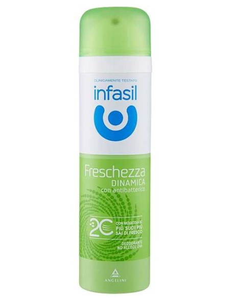 infasil deodorante spray - 150ml - freschezza dinamica - 48h - 2c: tuttocasashop.it: igiene e cura della persona