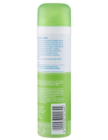 infasil deodorante spray - 150ml - freschezza dinamica - 48h - 2c: tuttocasashop.it: igiene e cura della persona