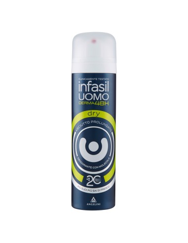 infasil deodorante spray - 150ml - men dry - 48h - 2c - uomo: tuttocasashop.it: igiene e cura della persona