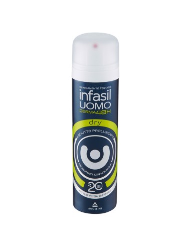 infasil deodorante spray - 150ml - men dry - 48h - 2c - uomo: tuttocasashop.it: igiene e cura della persona