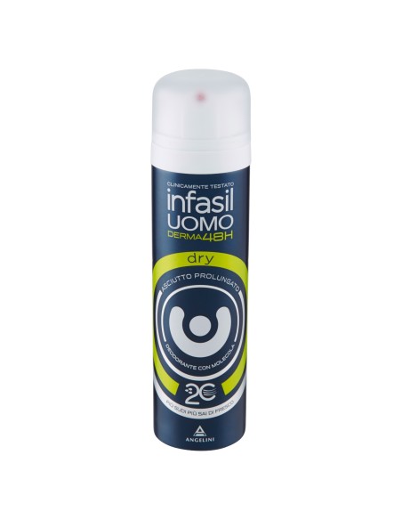 infasil deodorante spray - 150ml - men dry - 48h - 2c - uomo: tuttocasashop.it: igiene e cura della persona