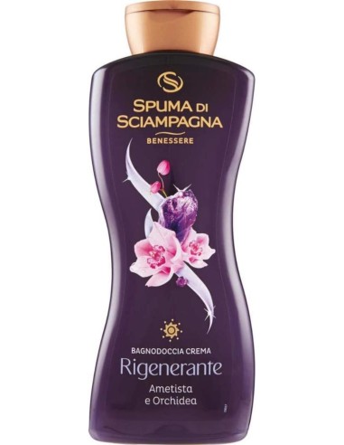 spuma di sciampagna bagnodoccia crema - 650ml - ametista e orchidea: tuttocasashop.it: igiene e cura della persona