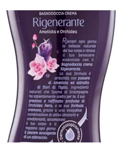 spuma di sciampagna bagnodoccia crema - 650ml - ametista e orchidea: tuttocasashop.it: igiene e cura della persona