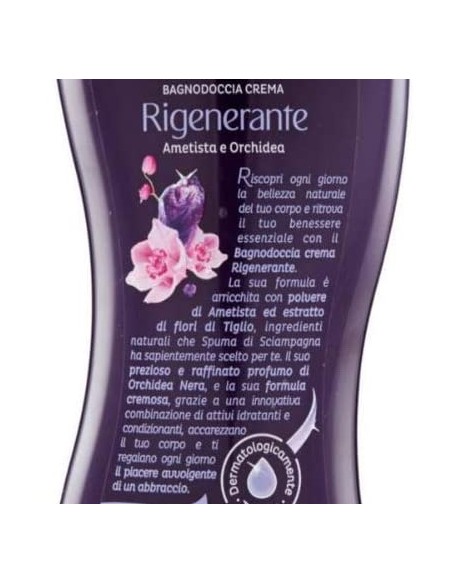 spuma di sciampagna bagnodoccia crema - 650ml - ametista e orchidea: tuttocasashop.it: igiene e cura della persona