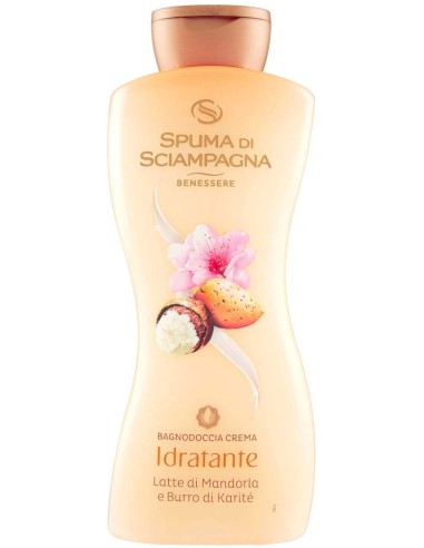 spuma di sciampagna bagnodoccia crema - 650ml - latte di mandorla e karite': tuttocasashop.it: igiene e cura della persona