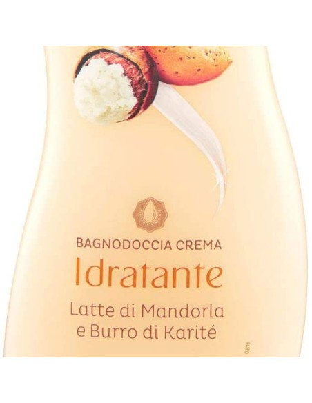 spuma di sciampagna bagnodoccia crema - 650ml - latte di mandorla e karite': tuttocasashop.it: igiene e cura della persona