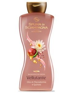 spuma di sciampagna bagnodoccia crema - 650ml - olio di macadamia e quinoa: tuttocasashop.it: igiene e cura della persona
