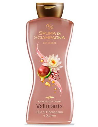 spuma di sciampagna bagnodoccia crema - 650ml - olio di macadamia e quinoa: tuttocasashop.it: igiene e cura della persona