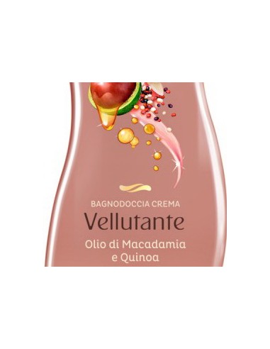 spuma di sciampagna bagnodoccia crema - 650ml - olio di macadamia e quinoa: tuttocasashop.it: igiene e cura della persona