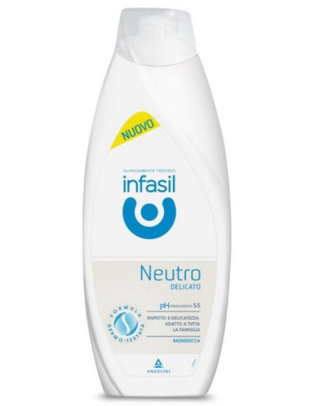infasil bagnodoccia - 500ml - neutro delicato - ph 5.5 fisiologico: tuttocasashop.it: igiene e cura della persona