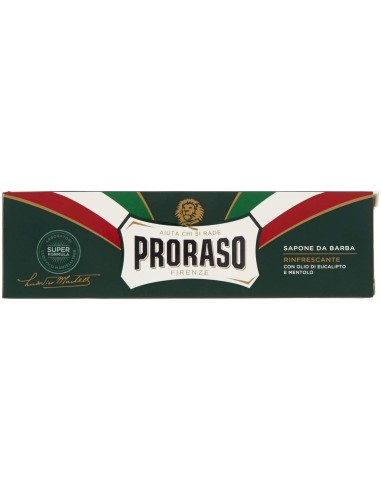 proraso sapone da barba tubo 150ml - rinfrescante olio di eucalipto mentolo: tuttocasashop.it: igiene e cura della persona