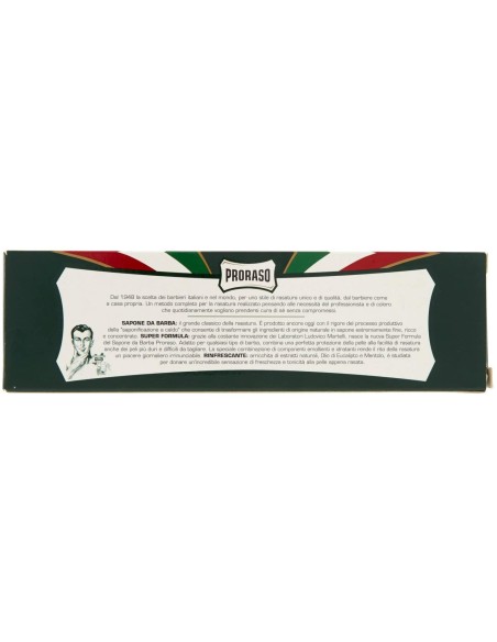 proraso sapone da barba tubo 150ml - rinfrescante olio di eucalipto mentolo: tuttocasashop.it: igiene e cura della persona