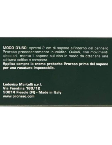 proraso sapone da barba tubo 150ml - rinfrescante olio di eucalipto mentolo: tuttocasashop.it: igiene e cura della persona