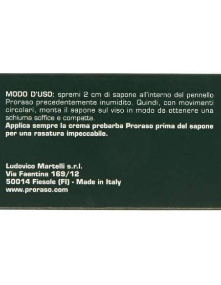 proraso sapone da barba tubo 150ml - rinfrescante olio di eucalipto mentolo: tuttocasashop.it: igiene e cura della persona