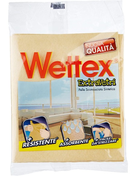 wettex extra multiuso panno scamosciato sintetico - 35x40cm - extravetri: tuttocasashop.it: pulizia e cura della casa