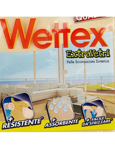 wettex extra multiuso panno scamosciato sintetico - 35x40cm - extravetri: tuttocasashop.it: pulizia e cura della casa