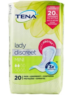 tena lady assorbenti - 20 pezzi - mini: tuttocasashop.it: igiene e cura della persona