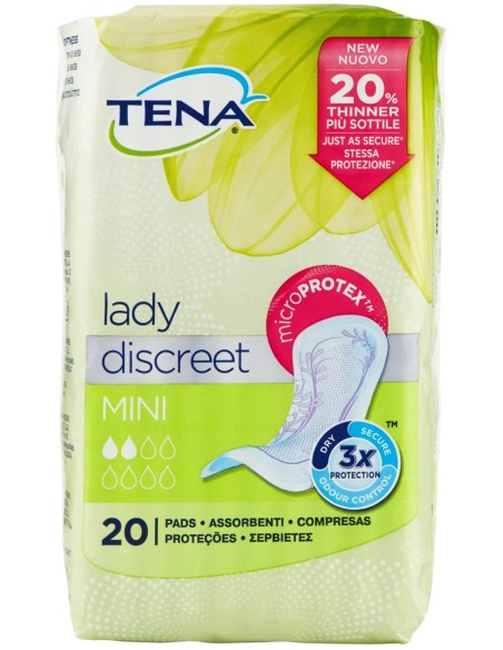 tena lady assorbenti - 20 pezzi - mini: tuttocasashop.it: igiene e cura della persona