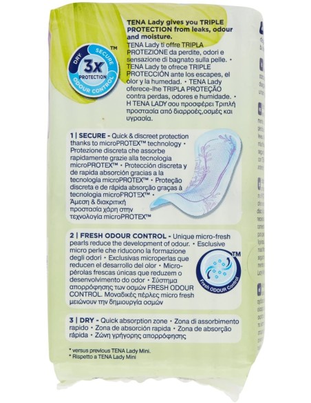 tena lady assorbenti - 20 pezzi - mini: tuttocasashop.it: igiene e cura della persona