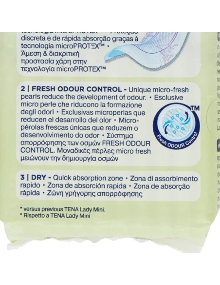 tena lady assorbenti - 20 pezzi - mini: tuttocasashop.it: igiene e cura della persona