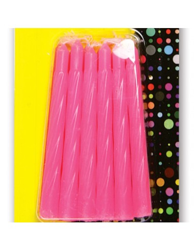 kimono candeline compleanno per torta - 12 pezzi - rosa: tuttocasashop.it: carta & monouso