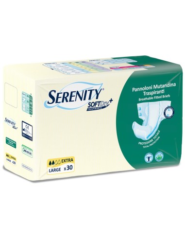 serenity pannoloni mutandina per incontinenti - 30 pezzi - extra - taglia l: tuttocasashop.it: igiene e cura della persona