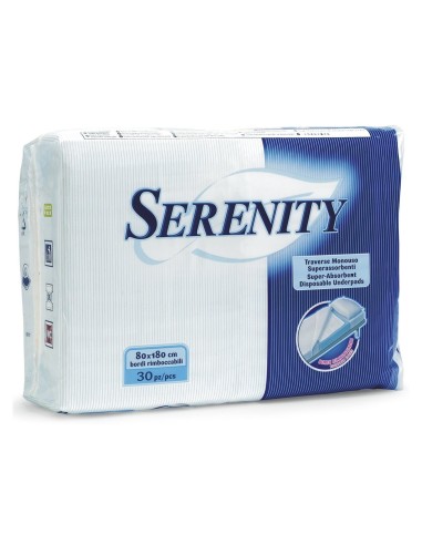 serenity traverse assorbenti 80x180cm - 30 pezzi - bordi rimboccabili: tuttocasashop.it: igiene e cura della persona