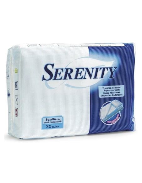 serenity traverse assorbenti 80x180cm - 30 pezzi - bordi rimboccabili: tuttocasashop.it: igiene e cura della persona