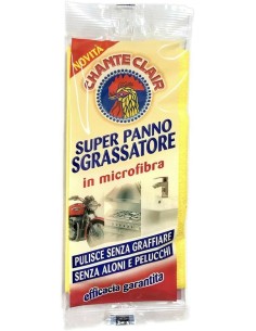 chanteclair super panno sgrassatore in microfibra - senza graffi e aloni: tuttocasashop.it: pulizia e cura della casa