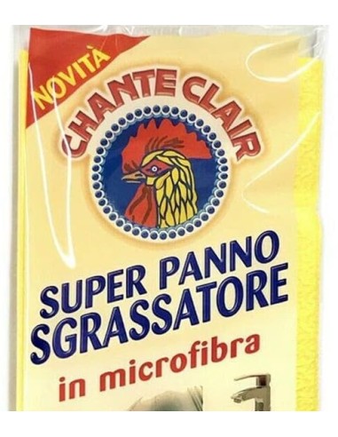 chanteclair super panno sgrassatore in microfibra - senza graffi e aloni: tuttocasashop.it: pulizia e cura della casa