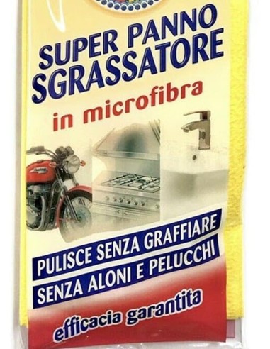 chanteclair super panno sgrassatore in microfibra - senza graffi e aloni: tuttocasashop.it: pulizia e cura della casa