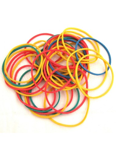 fatigati elastici per ufficio scuola bricolage da 6cm - 50 grammi - colorati: tuttocasashop.it: altro - bazar