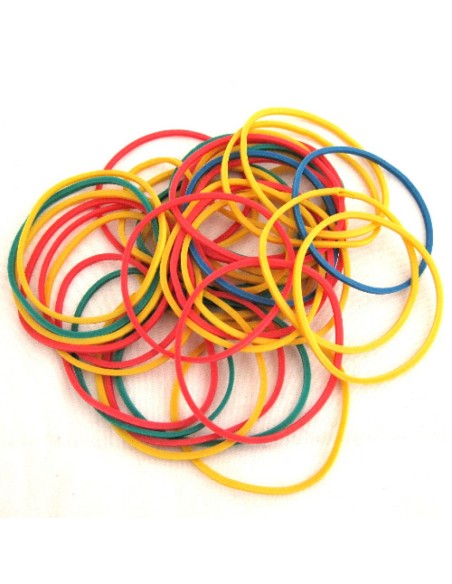 fatigati elastici per ufficio scuola bricolage da 6cm - 50 grammi - colorati: tuttocasashop.it: altro - bazar