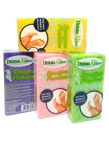 derma kleans spungna pomice - 5x10x2.5cm - colori assortiti: tuttocasashop.it: igiene e cura della persona