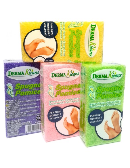 derma kleans spungna pomice - 5x10x2.5cm - colori assortiti: tuttocasashop.it: igiene e cura della persona