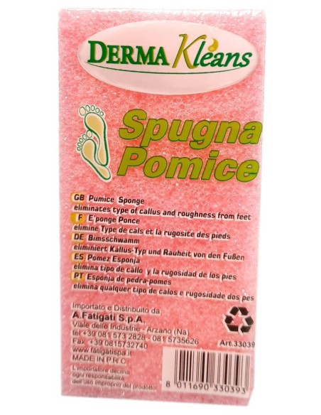 derma kleans spungna pomice - 5x10x2.5cm - colori assortiti: tuttocasashop.it: igiene e cura della persona