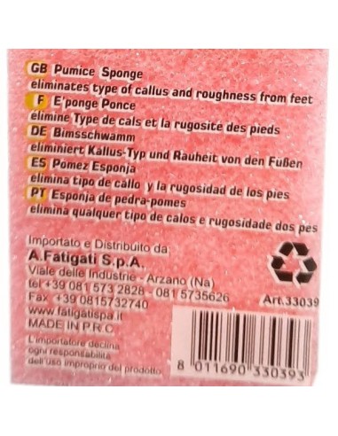 derma kleans spungna pomice - 5x10x2.5cm - colori assortiti: tuttocasashop.it: igiene e cura della persona