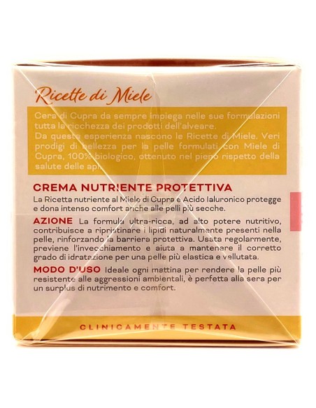cera di cupra crema viso 50ml nutriente protettiva miele e acido ialuronico: tuttocasashop.it: igiene e cura della persona