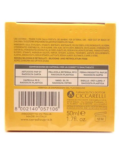 cera di cupra crema viso 50ml nutriente protettiva miele e acido ialuronico: tuttocasashop.it: igiene e cura della persona
