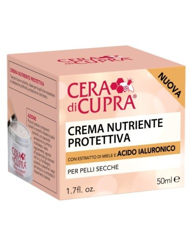 cera di cupra crema viso 50ml nutriente protettiva miele e acido ialuronico: tuttocasashop.it: igiene e cura della persona