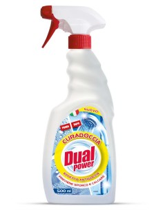 dual power cura doccia spray - 500ml - detergente anticalcare: tuttocasashop.it: pulizia e cura della casa
