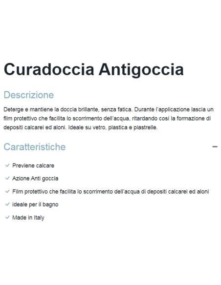 dual power cura doccia spray - 500ml - detergente anticalcare: tuttocasashop.it: pulizia e cura della casa