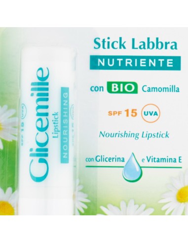 glicemille stick labbra - 5.5ml - nutriente con bio camomilla spf15 uva: tuttocasashop.it: igiene e cura della persona