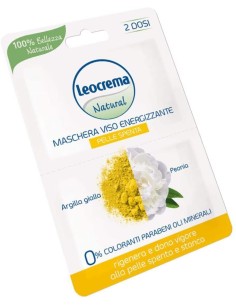 leocrema maschera viso - 15ml - 2x7.5ml - energizzante argilla gialla peonia: tuttocasashop.it: igiene e cura della persona
