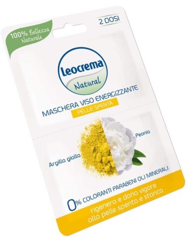 leocrema maschera viso - 15ml - 2x7.5ml - energizzante argilla gialla peonia: tuttocasashop.it: igiene e cura della persona