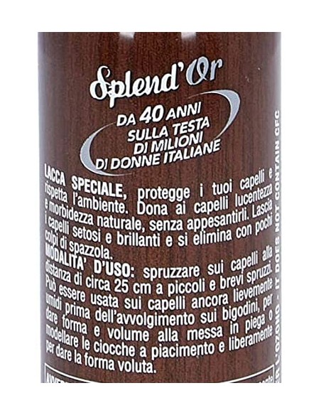 splend'or lacca - formato mini 75ml - forte - viaggio - travel size: tuttocasashop.it: igiene e cura della persona