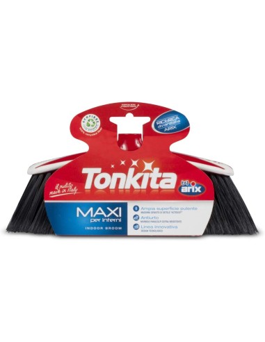 tonkita arix scopa maxi - per interni - ampia superficie pulente - antiurto: tuttocasashop.it: pulizia e cura della casa