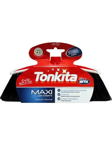tonkita arix scopa maxi - per interni - ampia superficie pulente - antiurto: tuttocasashop.it: pulizia e cura della casa